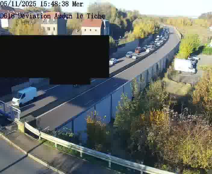 Webcams sur la D616, sur le contournement d'Audun-le-Tiche menant à Belval (Luxembourg)