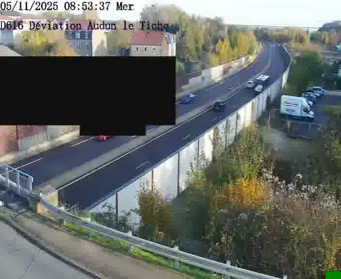 Webcams sur la D616, sur le contournement d'Audun-le-Tiche menant à Belval (Luxembourg)