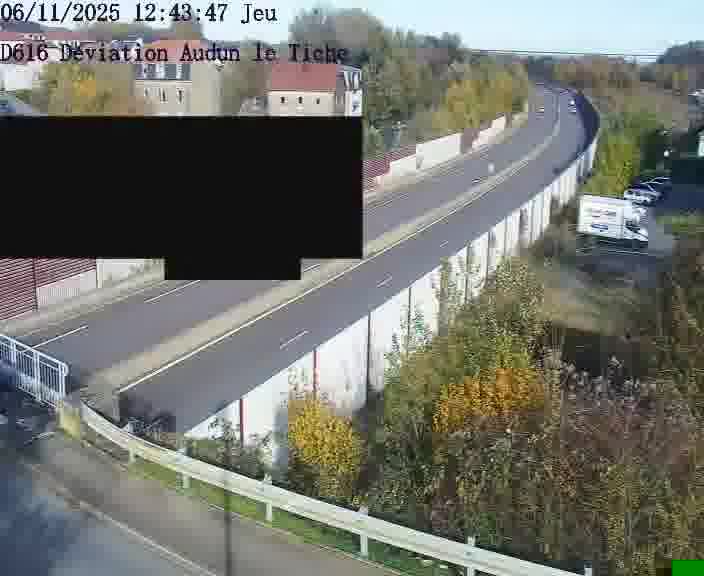 Webcams sur la D616, sur le contournement d'Audun-le-Tiche menant à Belval (Luxembourg)