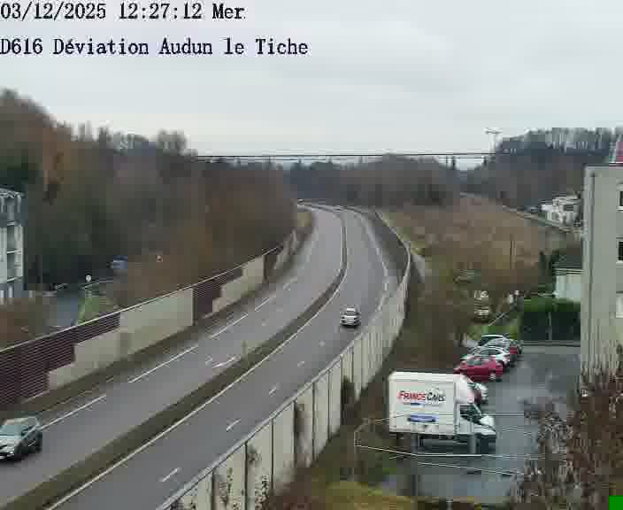 <h2>Webcams sur la D616, sur le contournement d'Audun-le-Tiche menant à Belval (Luxembourg)</h2>