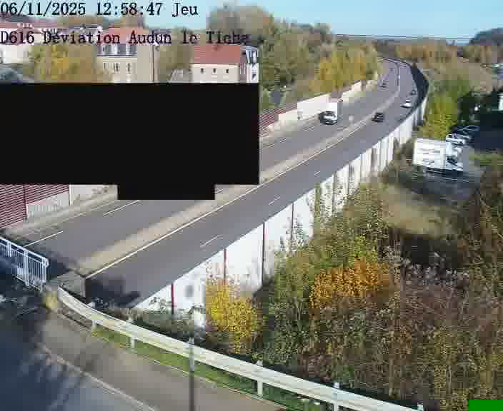 <h2>Webcams sur la D616, sur le contournement d'Audun-le-Tiche menant à Belval (Luxembourg)</h2>