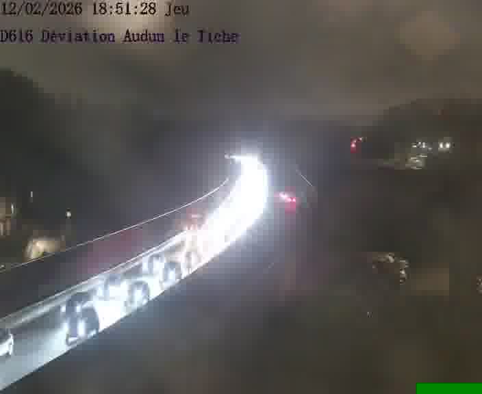 <h2>Webcams sur la D616, sur le contournement d'Audun-le-Tiche menant à Belval (Luxembourg)</h2>