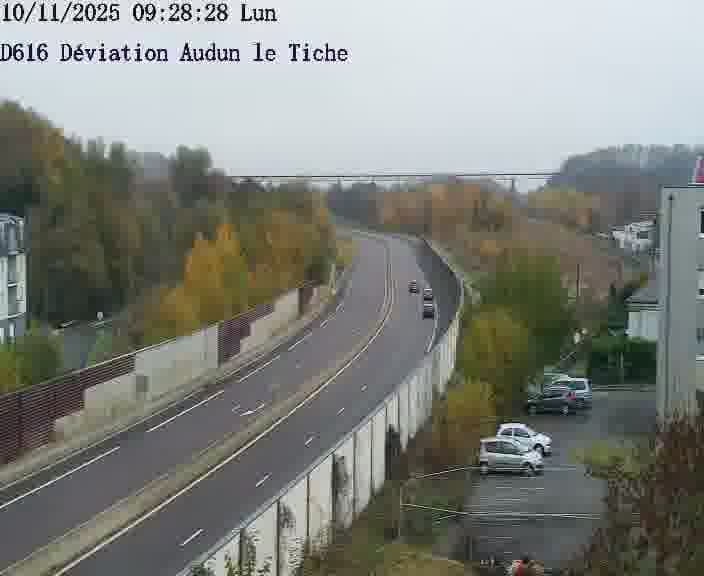 <h2>Webcams sur la D616, sur le contournement d'Audun-le-Tiche menant à Belval (Luxembourg)</h2>