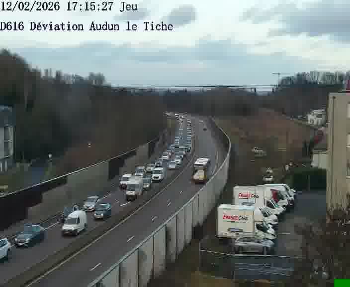 Webcams sur la D616, sur le contournement d'Audun-le-Tiche menant à Belval (Luxembourg)