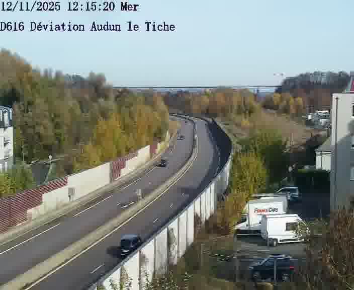<h2>Webcams sur la D616, sur le contournement d'Audun-le-Tiche menant à Belval (Luxembourg)</h2>