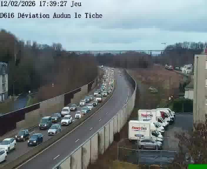 <h2>Webcams sur la D616, sur le contournement d'Audun-le-Tiche menant à Belval (Luxembourg)</h2>