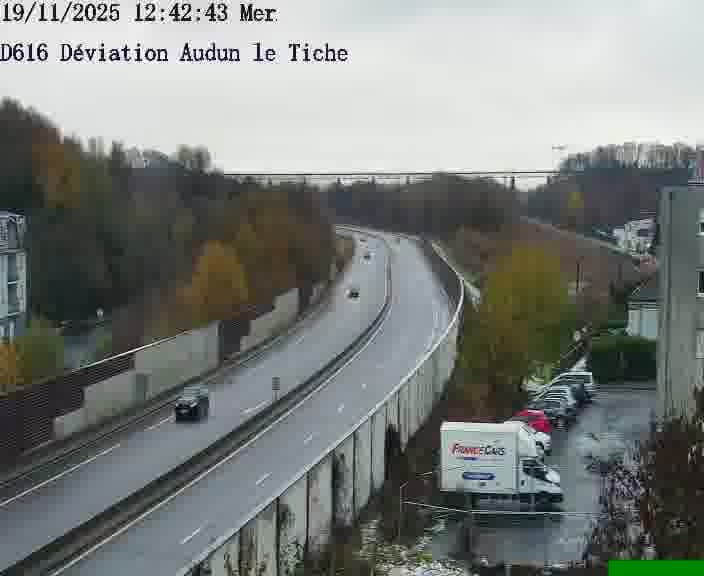 <h2>Webcams sur la D616, sur le contournement d'Audun-le-Tiche menant à Belval (Luxembourg)</h2>