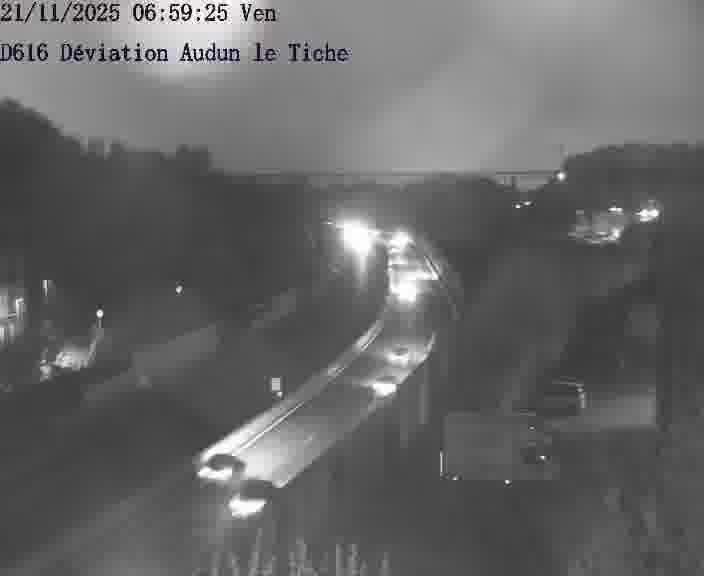 <h2>Webcams sur la D616, sur le contournement d'Audun-le-Tiche menant à Belval (Luxembourg)</h2>