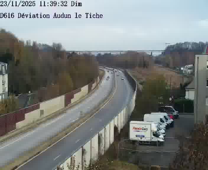 <h2>Webcams sur la D616, sur le contournement d'Audun-le-Tiche menant à Belval (Luxembourg)</h2>