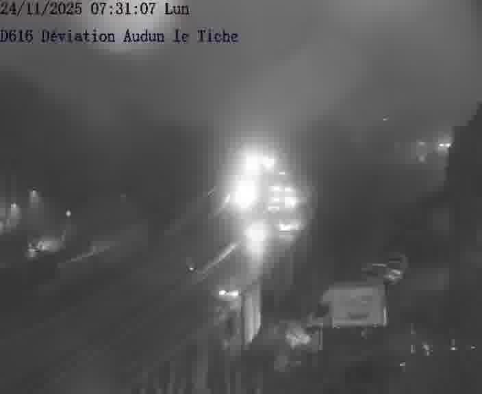 <h2>Webcams sur la D616, sur le contournement d'Audun-le-Tiche menant à Belval (Luxembourg)</h2>
