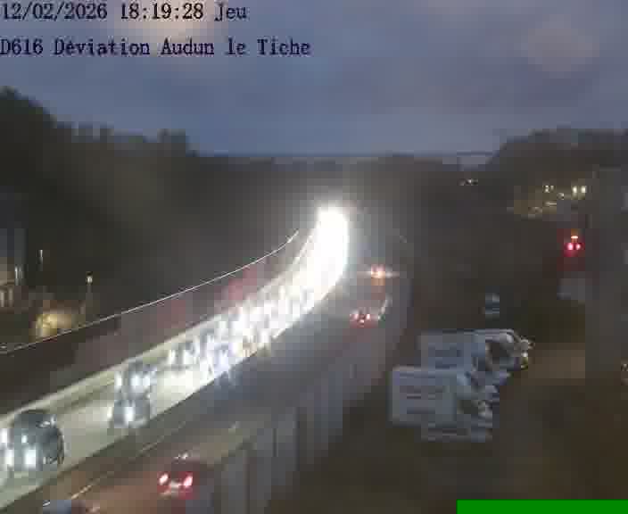 <h2>Webcams sur la D616, sur le contournement d'Audun-le-Tiche menant à Belval (Luxembourg)</h2>