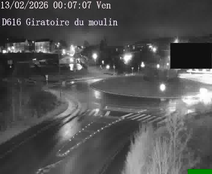 <h2>Webcams sur la D616, sur le contournement d'Audun-le-Tiche. Vue orientée vers le rond-point du Moulin, en provenance du Luxembourg</h2>