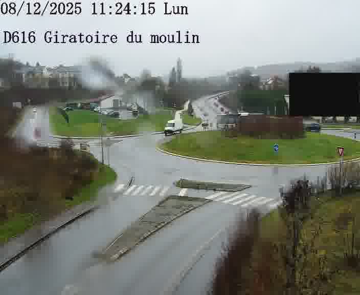 <h2>Webcams sur la D616, sur le contournement d'Audun-le-Tiche. Vue orientée vers le rond-point du Moulin, en provenance du Luxembourg</h2>