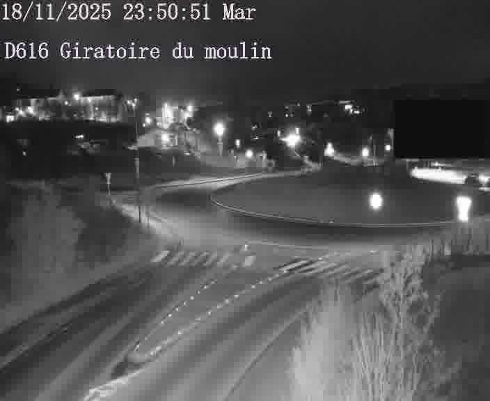 <h2>Webcams sur la D616, sur le contournement d'Audun-le-Tiche. Vue orientée vers le rond-point du Moulin, en provenance du Luxembourg</h2>