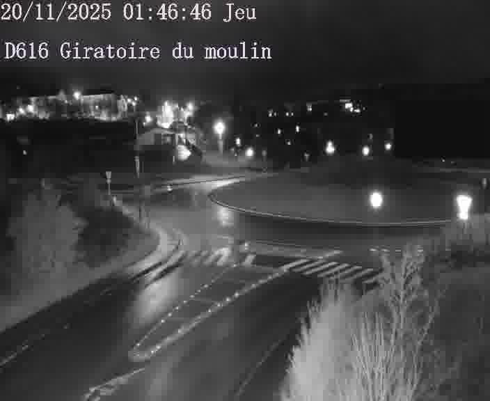 <h2>Webcams sur la D616, sur le contournement d'Audun-le-Tiche. Vue orientée vers le rond-point du Moulin, en provenance du Luxembourg</h2>