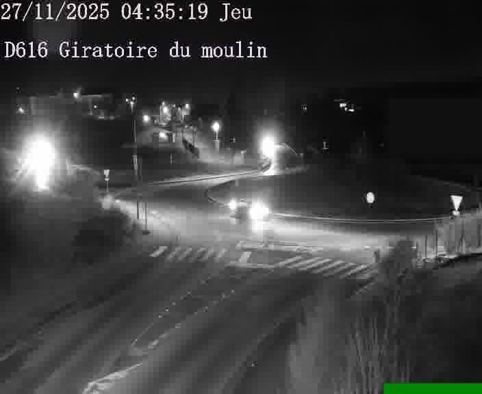<h2>Webcams sur la D616, sur le contournement d'Audun-le-Tiche. Vue orientée vers le rond-point du Moulin, en provenance du Luxembourg</h2>