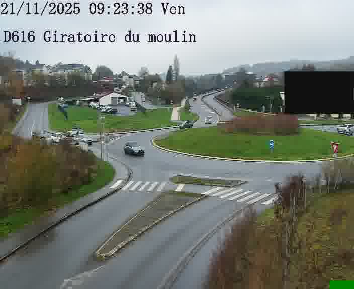 <h2>Webcams sur la D616, sur le contournement d'Audun-le-Tiche. Vue orientée vers le rond-point du Moulin, en provenance du Luxembourg</h2>