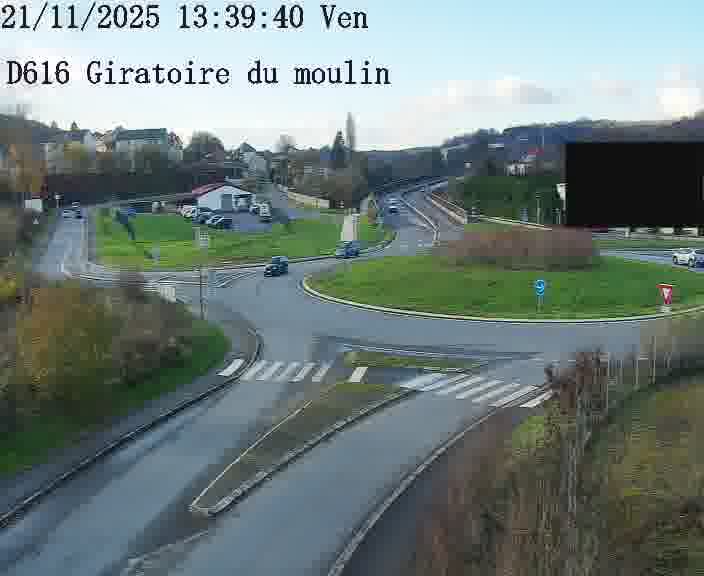<h2>Webcams sur la D616, sur le contournement d'Audun-le-Tiche. Vue orientée vers le rond-point du Moulin, en provenance du Luxembourg</h2>