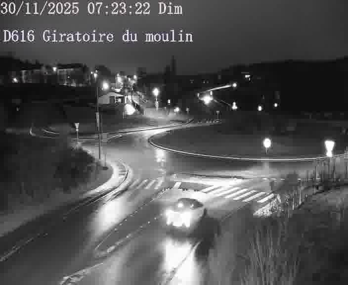 <h2>Webcams sur la D616, sur le contournement d'Audun-le-Tiche. Vue orientée vers le rond-point du Moulin, en provenance du Luxembourg</h2>