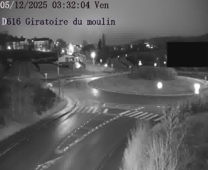 <h2>Webcams sur la D616, sur le contournement d'Audun-le-Tiche. Vue orientée vers le rond-point du Moulin, en provenance du Luxembourg</h2>