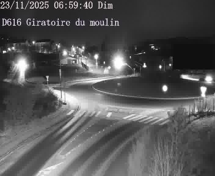 <h2>Webcams sur la D616, sur le contournement d'Audun-le-Tiche. Vue orientée vers le rond-point du Moulin, en provenance du Luxembourg</h2>