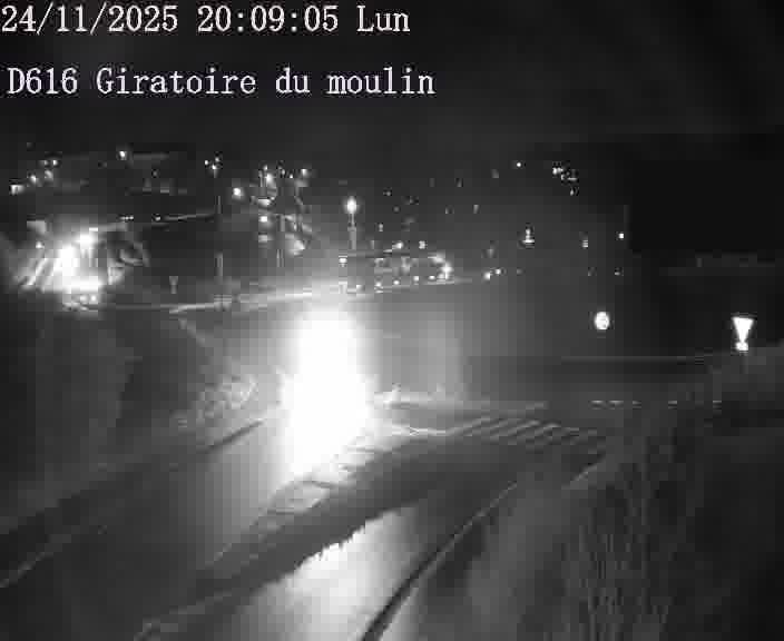 <h2>Webcams sur la D616, sur le contournement d'Audun-le-Tiche. Vue orientée vers le rond-point du Moulin, en provenance du Luxembourg</h2>