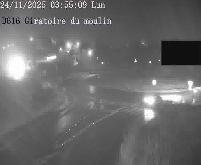 <h2>Webcams sur la D616, sur le contournement d'Audun-le-Tiche. Vue orientée vers le rond-point du Moulin, en provenance du Luxembourg</h2>