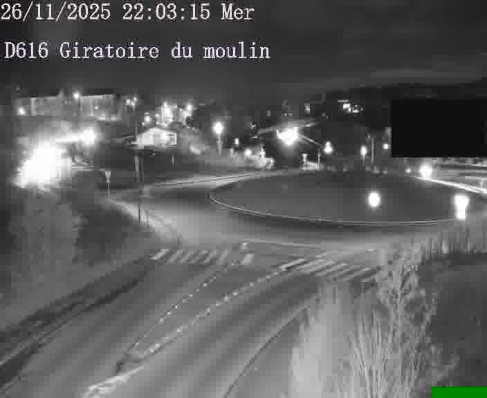 <h2>Webcams sur la D616, sur le contournement d'Audun-le-Tiche. Vue orientée vers le rond-point du Moulin, en provenance du Luxembourg</h2>