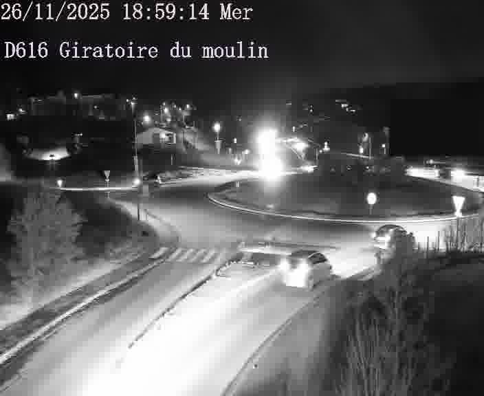 <h2>Webcams sur la D616, sur le contournement d'Audun-le-Tiche. Vue orientée vers le rond-point du Moulin, en provenance du Luxembourg</h2>