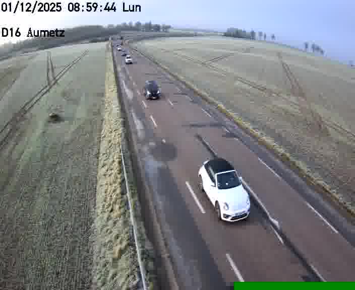 Webcam sur la D16 à Aumetz. Vue orientée vers A30