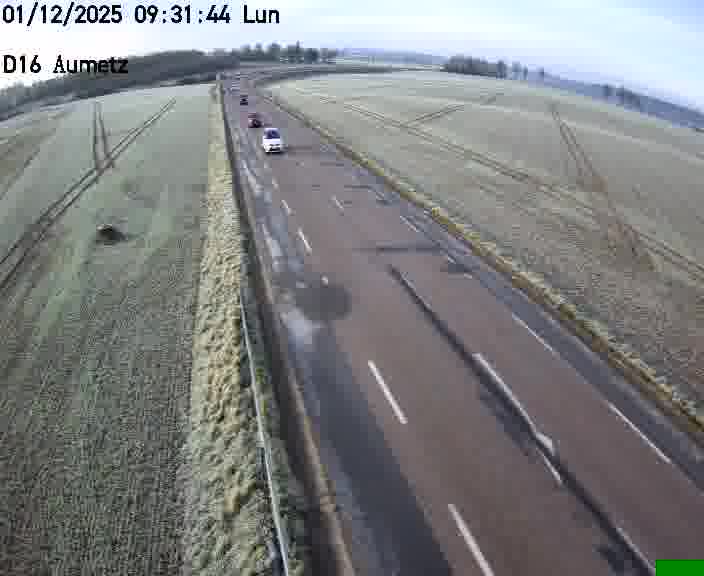 Webcam sur la D16 à Aumetz. Vue orientée vers A30