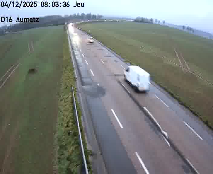 Webcam sur la D16 à Aumetz. Vue orientée vers A30