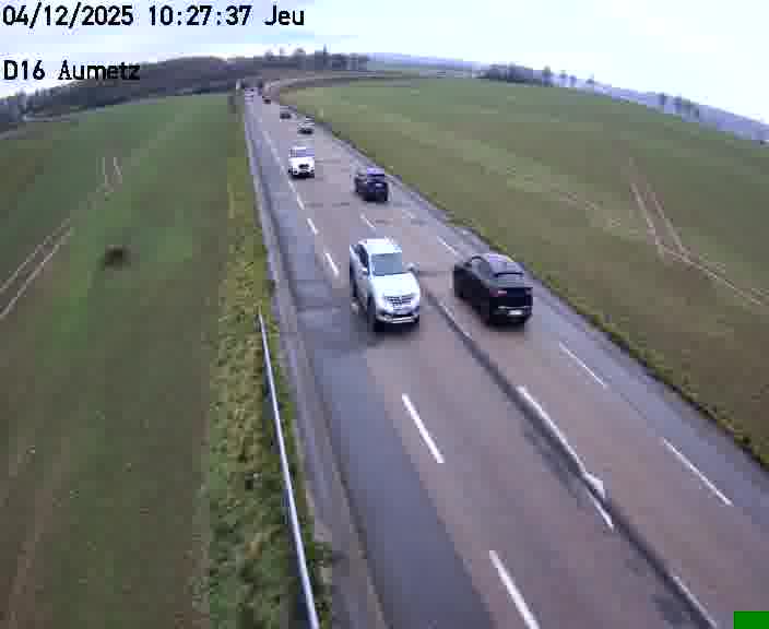 Webcam sur la D16 à Aumetz. Vue orientée vers A30