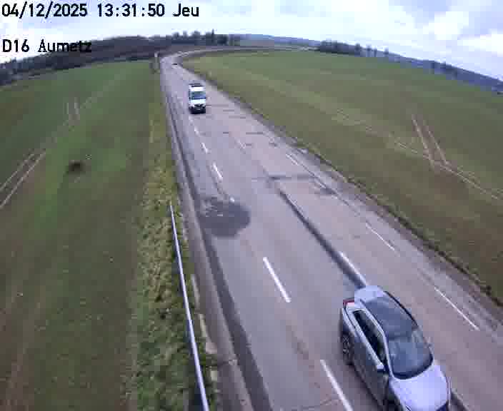 Webcam sur la D16 à Aumetz. Vue orientée vers A30