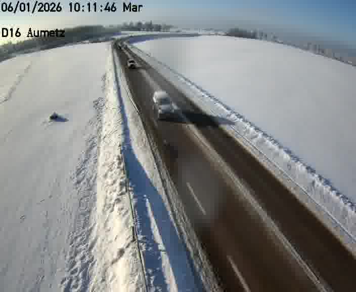 Webcam sur la D16 à Aumetz. Vue orientée vers A30