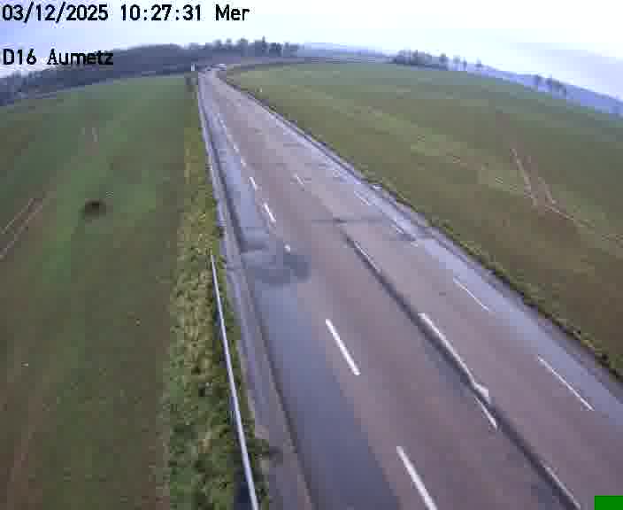 Webcam sur la D16 à Aumetz. Vue orientée vers A30