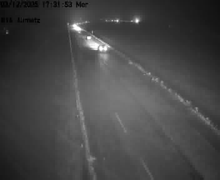 Webcam sur la D16 à Aumetz. Vue orientée vers A30