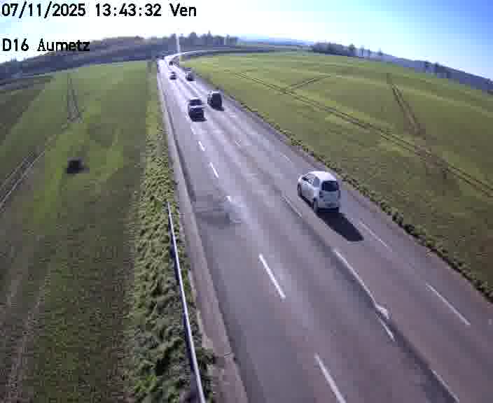 Webcam sur la D16 à Aumetz. Vue orientée vers A30