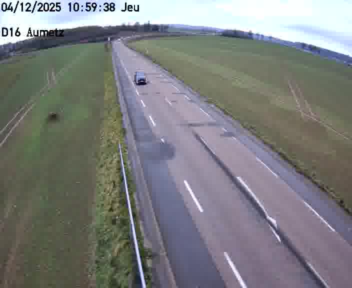 Webcam sur la D16 à Aumetz. Vue orientée vers A30
