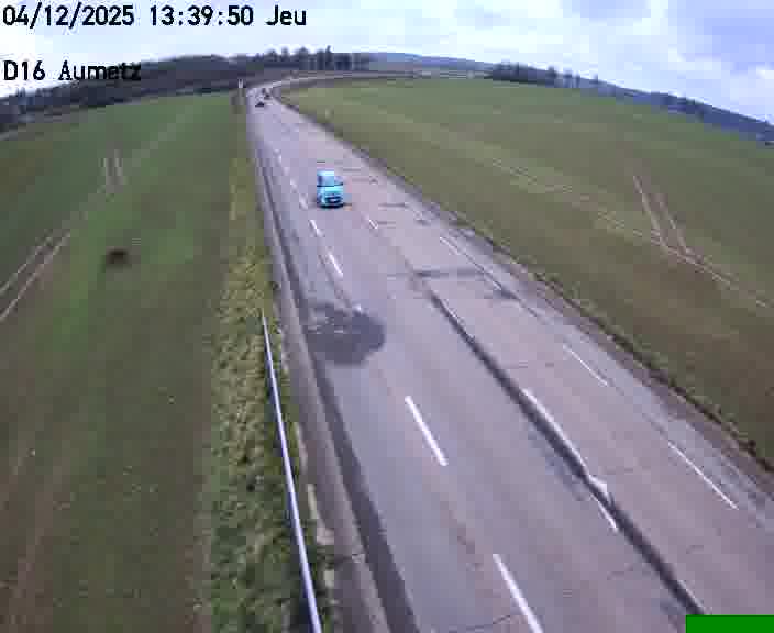 Webcam sur la D16 à Aumetz. Vue orientée vers A30