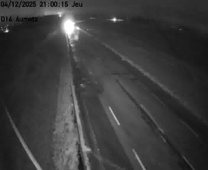 Webcam sur la D16 à Aumetz. Vue orientée vers A30