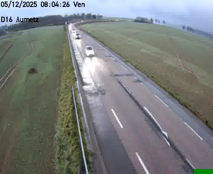 Webcam sur la D16 à Aumetz. Vue orientée vers A30