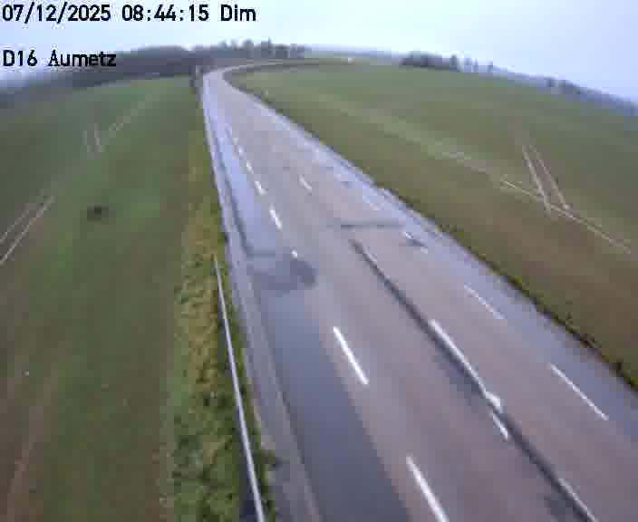 Webcam sur la D16 à Aumetz. Vue orientée vers A30