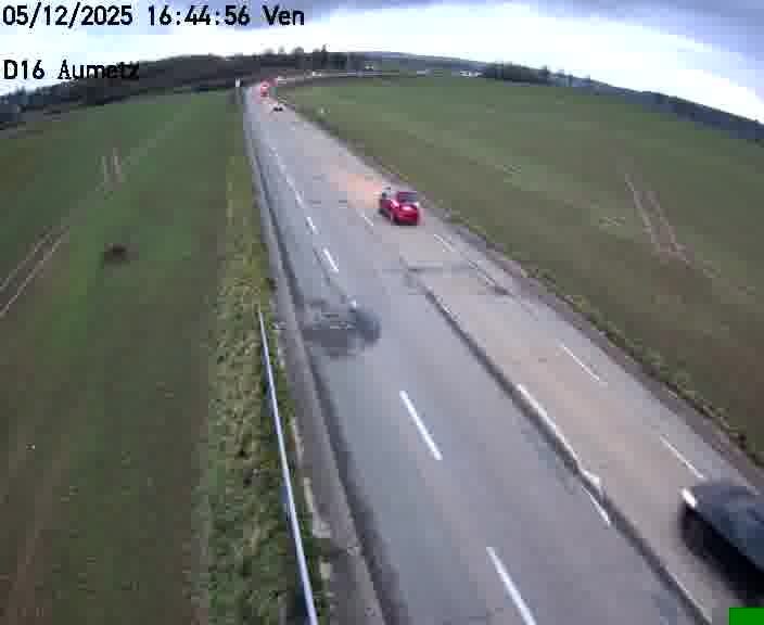 Webcam sur la D16 à Aumetz. Vue orientée vers A30