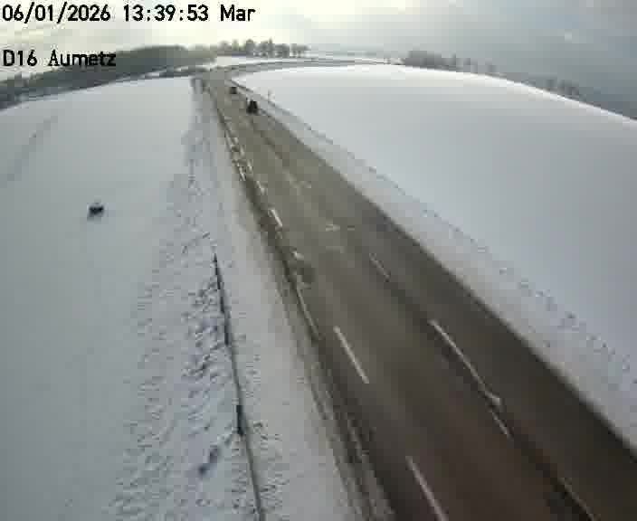 Webcam sur la D16 à Aumetz. Vue orientée vers A30