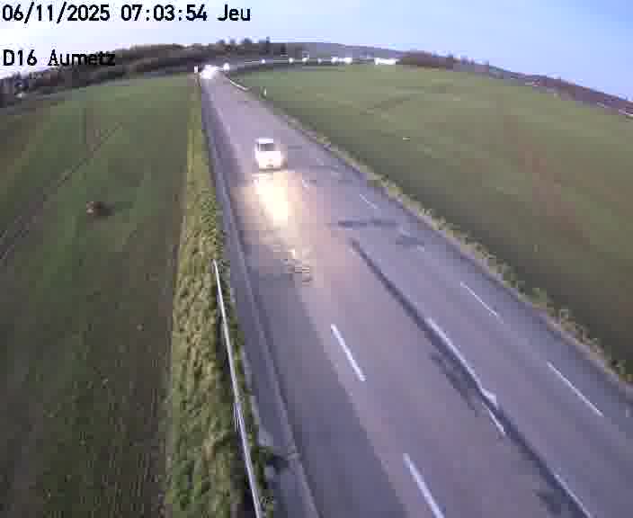 Webcam sur la D16 à Aumetz. Vue orientée vers A30