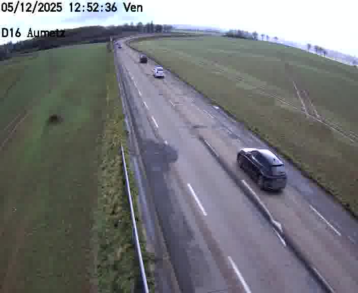 Webcam sur la D16 à Aumetz. Vue orientée vers A30