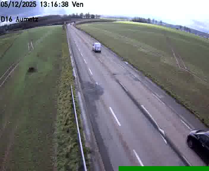 Webcam sur la D16 à Aumetz. Vue orientée vers A30
