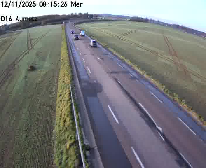 Webcam sur la D16 à Aumetz. Vue orientée vers A30