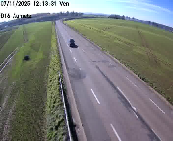 Webcam sur la D16 à Aumetz. Vue orientée vers A30